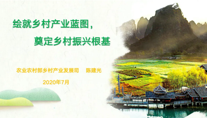 农业农村部陈建光处长详解《全国乡村产业发展规划（2020-2025年）》
